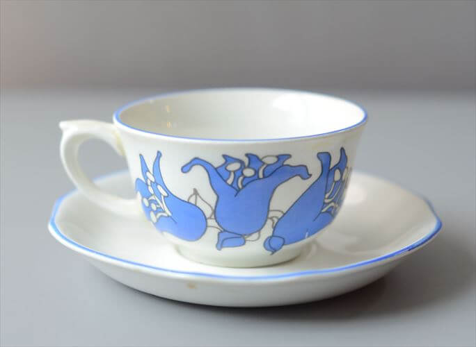 1960～70年代 ARABIA アラビア Lilja カップ＆ソーサー リリヤ Laila Hakala 北欧 食器 フィンランド 陶器 ヴィンテージ_260729