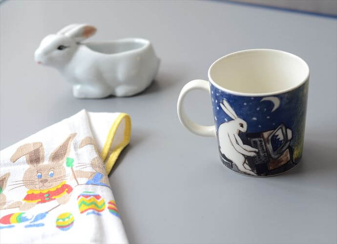 ARABIA Helja Liukko-Sundstrom 2000年 Computer Bunny マグカップ アラビア ヘルヤ PCバニー ウサギ フィンランド 北欧 ヴィンテージ