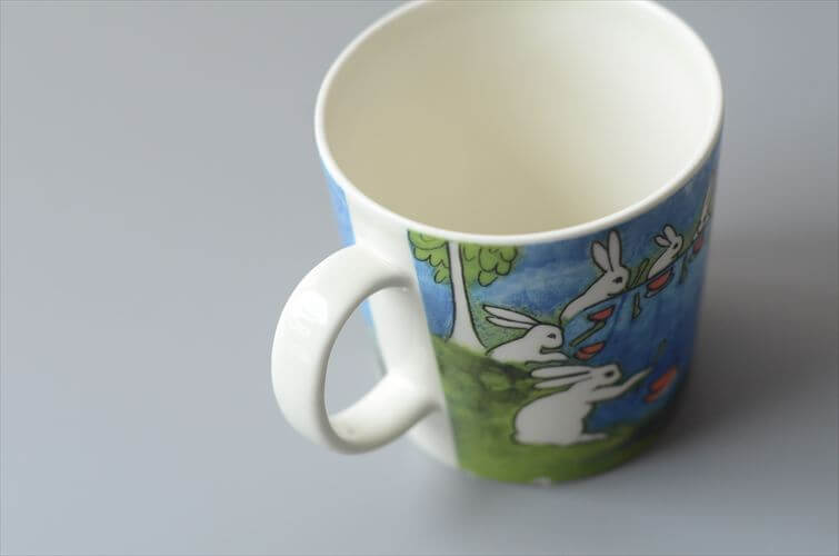 ARABIA Helja.L.Sundstrom 2003年 Chef Bunnies マグカップ アラビア ヘルヤ スープクッキングウサギ フィンランド北欧 ヴィンテージ