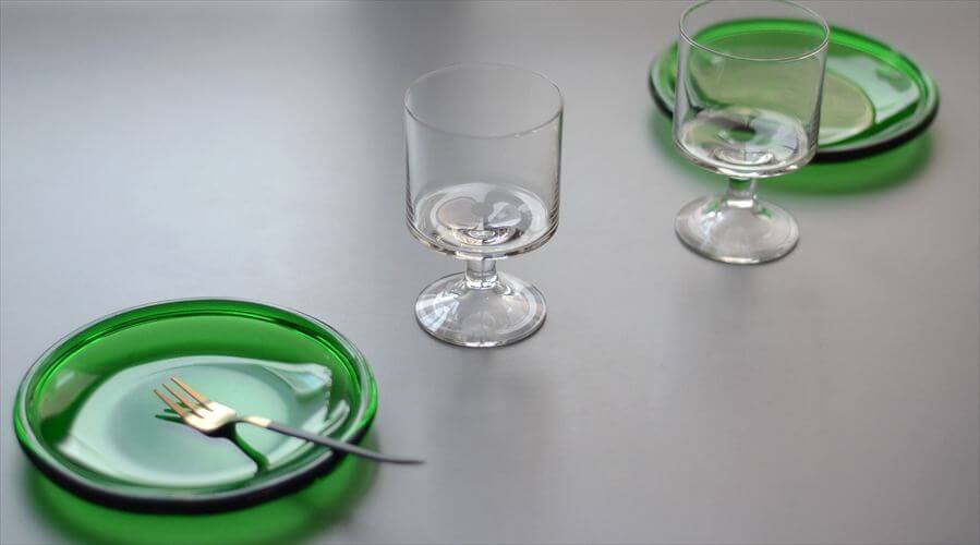 デンマークから かわいいステムグラス2客セット ペア 約130ml ゴブレット Iittala Karelia Holmegaardを彷彿 北欧 ヴィンテージ