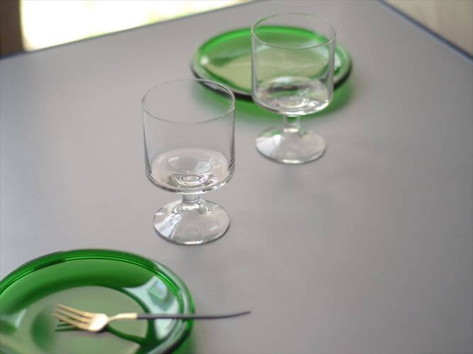 デンマークから かわいいステムグラス2客セット ペア 約130ml ゴブレット Iittala Karelia Holmegaardを彷彿 北欧 ヴィンテージ