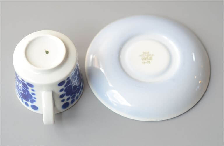 ARABIA アラビア STENCIL カップ＆ソーサー ステンシル BRモデル Goran Back 北欧食器 フィンランド アンティーク ヴィンテージ_260820