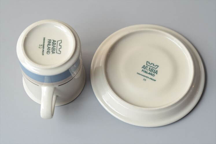 ARABIA アラビア Uhtua カップ＆ソーサー ウートゥア ウフトゥア 北欧食器 フィンランド ヴィンテージ アンティーク_260825