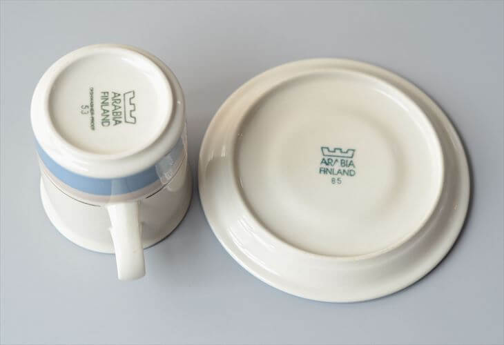 ARABIA アラビア Uhtua カップ＆ソーサー ウートゥア ウフトゥア 北欧食器 フィンランド ヴィンテージ アンティーク_260825
