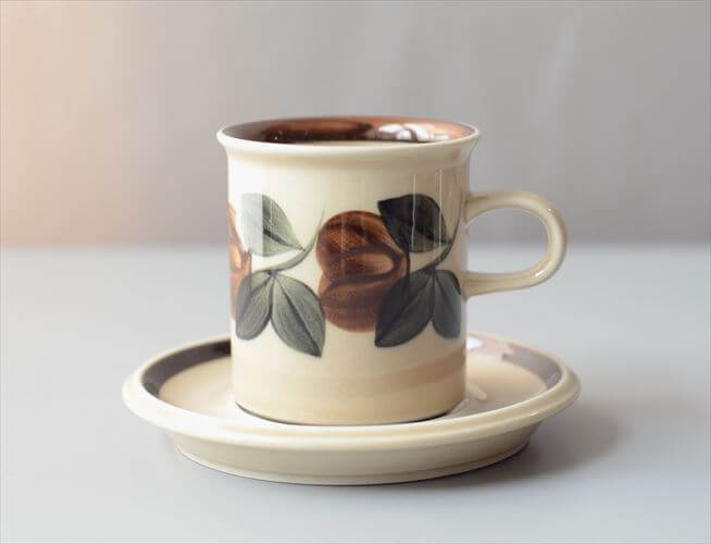ARABIA アラビア Ruija コーヒーカップ＆ソーサー ルイージャ 北欧食器 フィンランド 陶器 北欧 ヴィンテージ アンティーク_260825