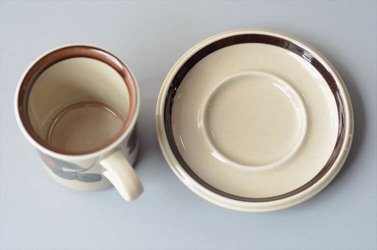 ARABIA アラビア Ruija コーヒーカップ＆ソーサー ルイージャ 北欧食器 フィンランド 陶器 北欧 ヴィンテージ アンティーク_260825