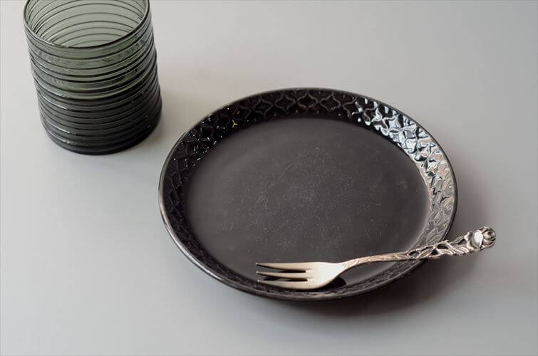 希少カラー! デンマーク製 クイストゴー Cordial Palet ブラック コーディアル 16.5cm プレート B&G J.H.Quistgaard 北欧 ヴィンテージ アンティーク_260826