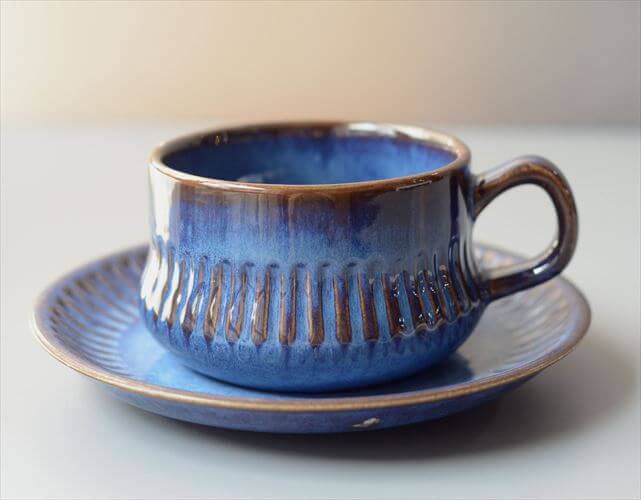 スウェーデン製 Upsala Ekeby Gefle Kosmos カップ＆ソーサー ゲフレ コスモス Berit Ternell 北欧食器 磁器 陶器 アンティーク_260831