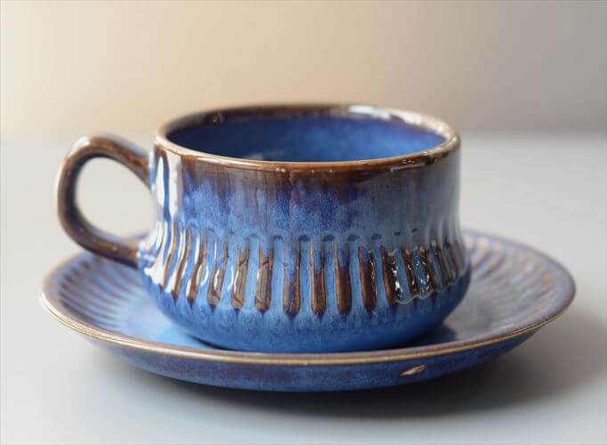 スウェーデン製 Upsala Ekeby Gefle Kosmos カップ＆ソーサー ゲフレ コスモス Berit Ternell 北欧食器 磁器 陶器 アンティーク_260831