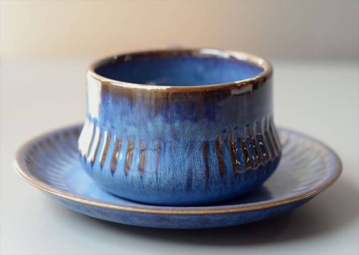 スウェーデン製 Upsala Ekeby Gefle Kosmos カップ＆ソーサー ゲフレ コスモス Berit Ternell 北欧食器 磁器 陶器 アンティーク_260831