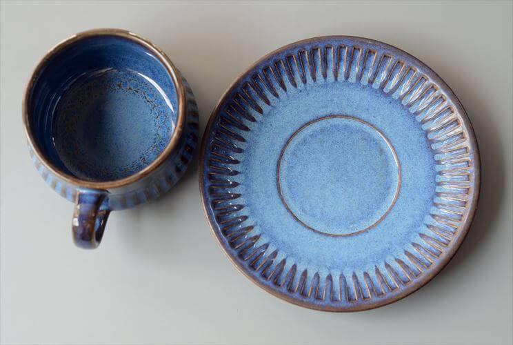 スウェーデン製 Upsala Ekeby Gefle Kosmos カップ＆ソーサー ゲフレ コスモス Berit Ternell 北欧食器 磁器 陶器 アンティーク_260831