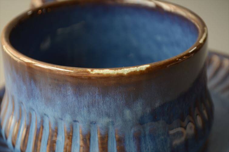 スウェーデン製 Upsala Ekeby Gefle Kosmos カップ＆ソーサー ゲフレ コスモス Berit Ternell 北欧食器 磁器 陶器 アンティーク_260831