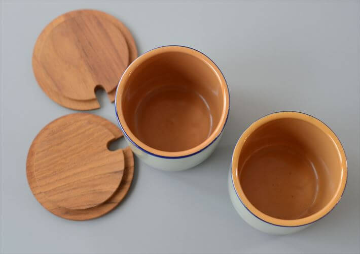 デンマーク製 KNABSTRUP Pernille キャニスター 2個セット ジャムポット ナブストラップ 北欧 食器 ヴィンテージ アンティーク_260907