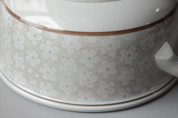ドイツ製 VILLEROY&BOCH Dalarna 両手付きスープボウル＆ソーサー ビレロイ＆ボッホ ダラーナ 陶器 アンティーク ヴィンテージ_260915