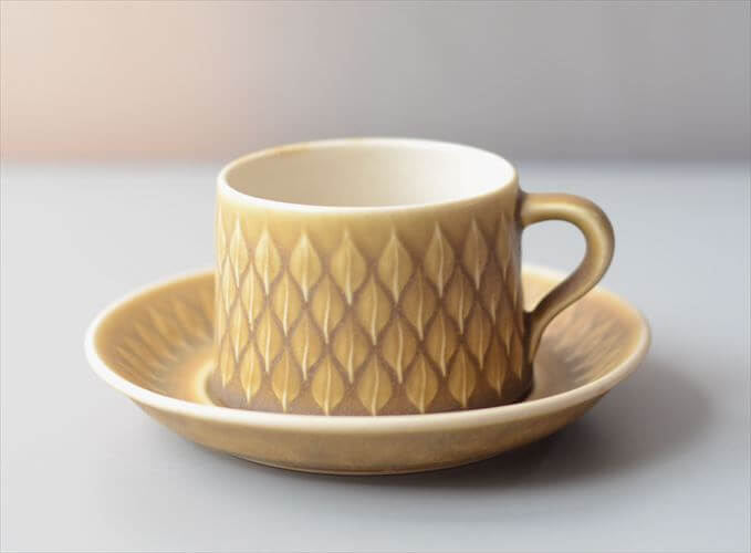デンマーク製 クイストゴー レリーフ カップ&ソーサー relief B&G Bing & Grondahl J.H.Quistgaard 北欧ヴィンテージ アンティーク_260918