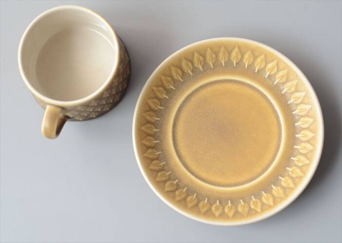 デンマーク製 クイストゴー レリーフ カップ&ソーサー relief B&G Bing & Grondahl J.H.Quistgaard 北欧ヴィンテージ アンティーク_260918