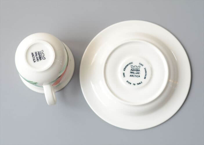 ARABIA Arctica Poetica カップ＆ソーサー アラビア アークティカ ポエティカ 北欧食器 フィンランド 陶器 北欧 ヴィンテージ_260925