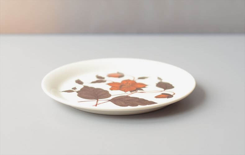 美品 ARABIA アラビア Cafe カフェ 17cm プレート お皿 北欧 食器 フィンランド 陶器 ヴィンテージ アンティーク_260925