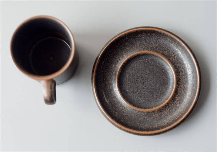 ARABIA アラビア ルスカ カップ＆ソーサー Ruska 7.5cm高 小サイズ 北欧食器 フィンランド 陶器 北欧 ヴィンテージ アンティーク_260930