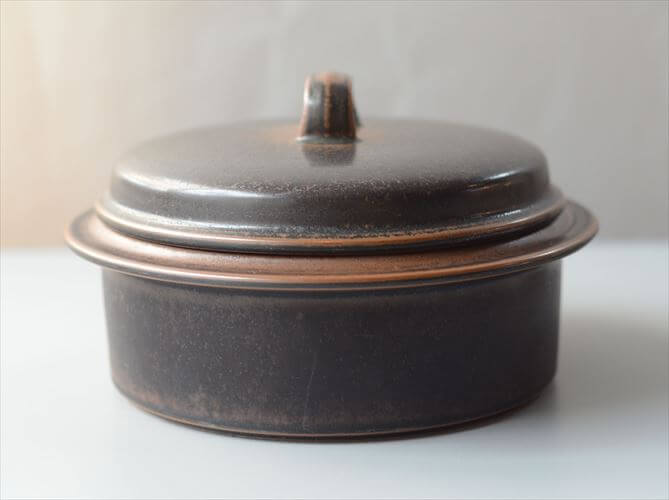 ARABIA アラビア Ruska 大きめ 蓋つきボウル キャセロール 23cm ココット型 ルスカ 北欧 食器 フィンランド 陶器 ヴィンテージ アンティーク_261007