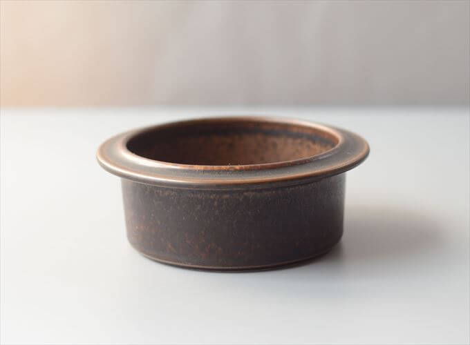 スタンプ残! ARABIA アラビア Ruska ボウル 13cm ココット型 ルスカ 北欧 食器 フィンランド 陶器 ヴィンテージ アンティーク_261007
