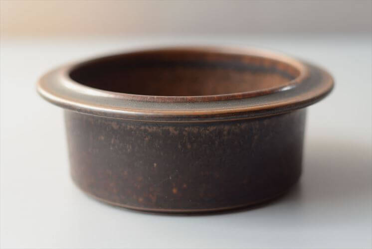 スタンプ残! ARABIA アラビア Ruska ボウル 13cm ココット型 ルスカ 北欧 食器 フィンランド 陶器 ヴィンテージ アンティーク_261007