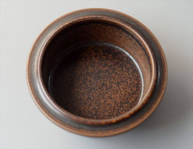 スタンプ残! ARABIA アラビア Ruska ボウル 13cm ココット型 ルスカ 北欧 食器 フィンランド 陶器 ヴィンテージ アンティーク_261007