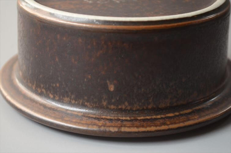 スタンプ残! ARABIA アラビア Ruska ボウル 13cm ココット型 ルスカ 北欧 食器 フィンランド 陶器 ヴィンテージ アンティーク_261007