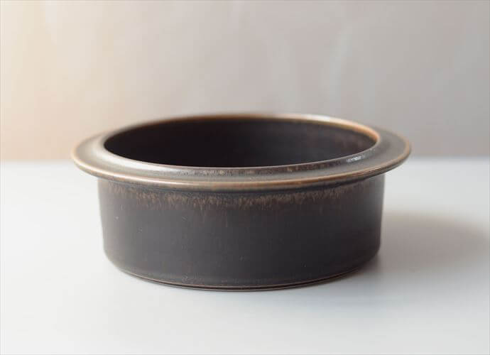 スタンプ残! ARABIA アラビア Ruska ボウル 18cm ココット型 ルスカ 北欧 食器 フィンランド 陶器 ヴィンテージ アンティーク_261007